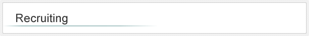 Recruiting